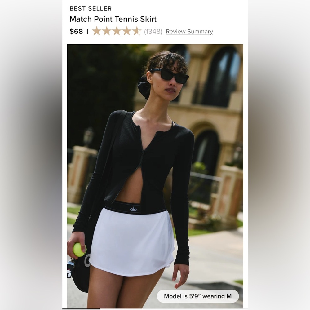 ALO YOGA SKORT WORN ONCE